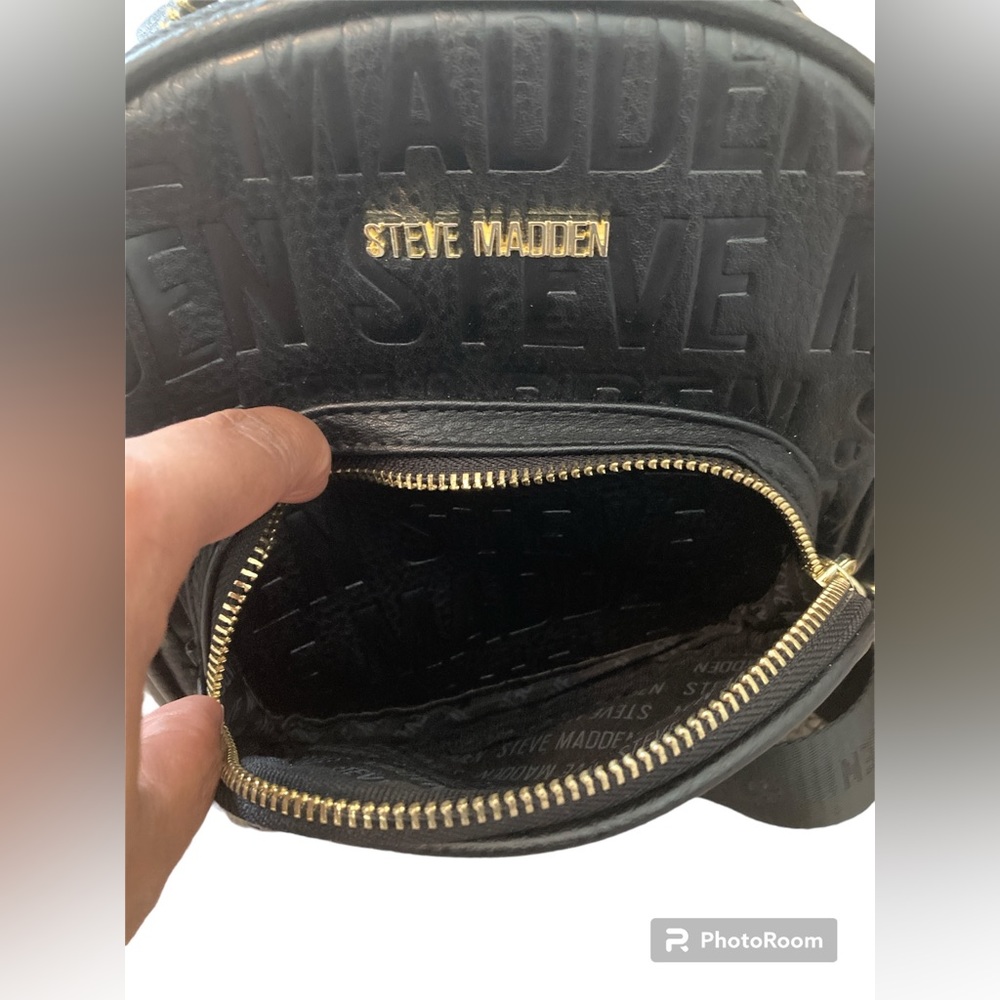 Steve Madden Black Mini Backpack. EUC - Picture 5 of 8